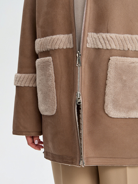 Дубленка LAWINTER  модель 35931, цвет Мокко