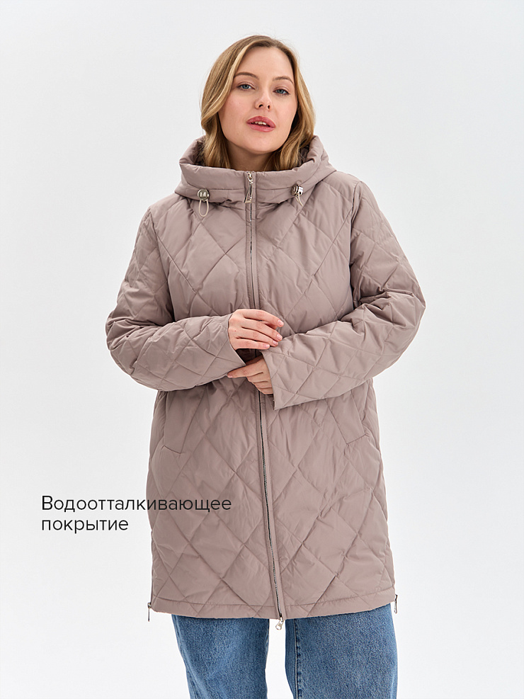 Куртка женская демисезонная LAWINTER, светлый капучино, модель 82145