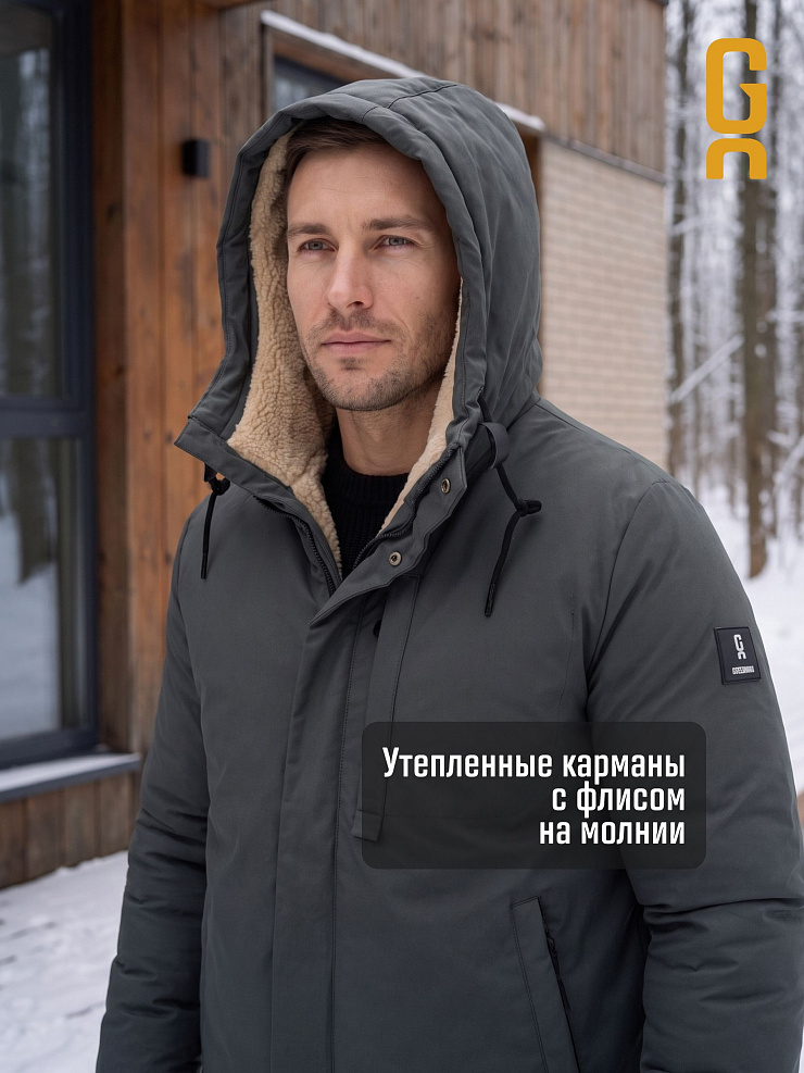 Куртка мужская зимняя GRIZMAN, олива, модель 75851