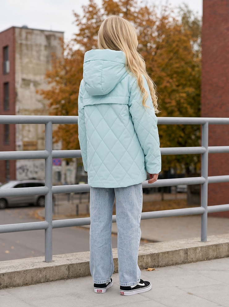 Куртка для девочки демисезонная BRITT, мята, модель 63239