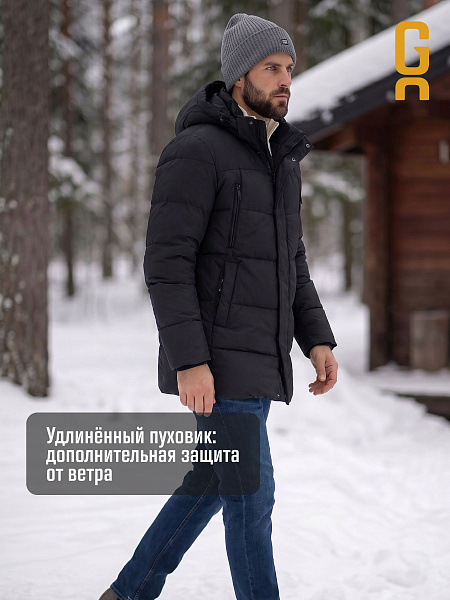 Пуховик мужской зимний GRIZMAN, темно-синий, модель 75962