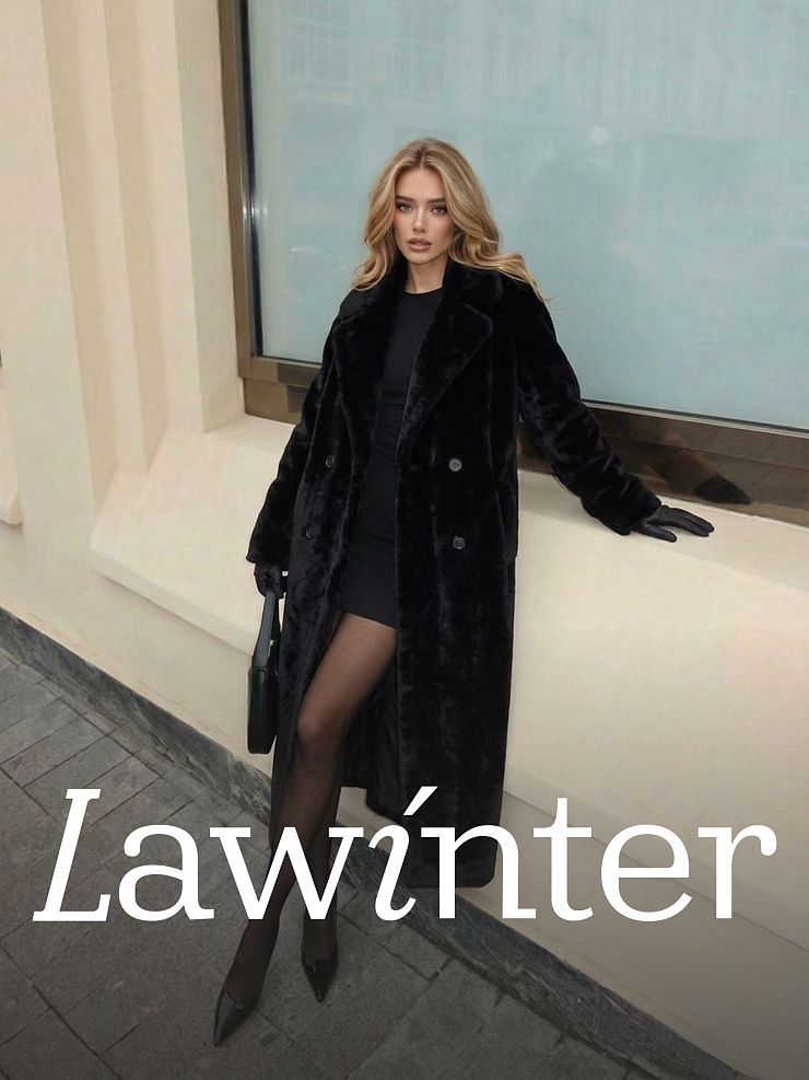 Пальто женское осеннее LAWINTER, чернила, модель 83891