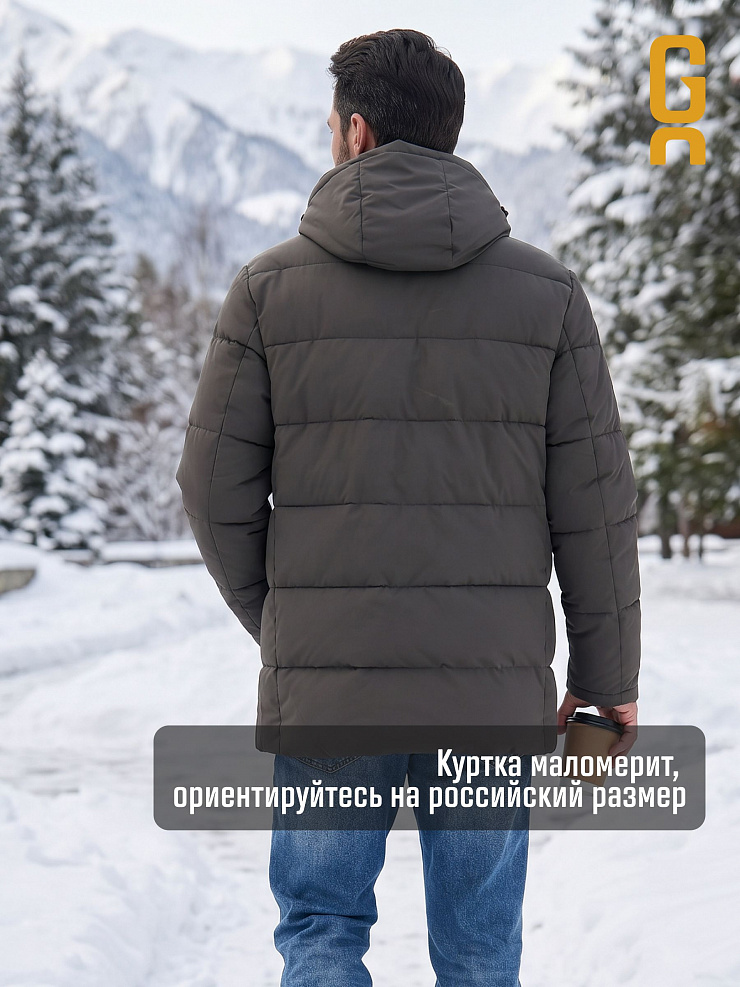 Пуховик мужской зимний GRIZMAN, графит, модель 71222