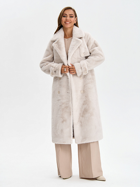 Шуба LAWINTER  модель 54478, цвет Молочный