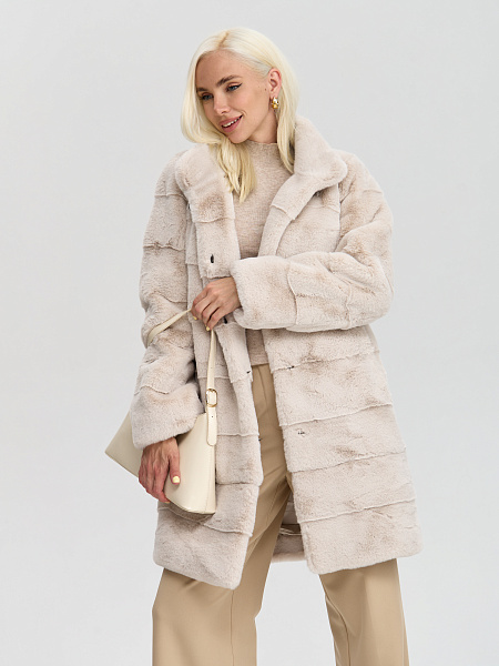 Шуба LAWINTER  модель 53961, цвет Молочный