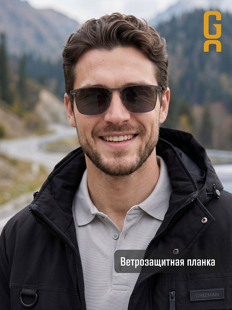 Куртка мужская демисезонная GRIZMAN, черная, модель 74919
