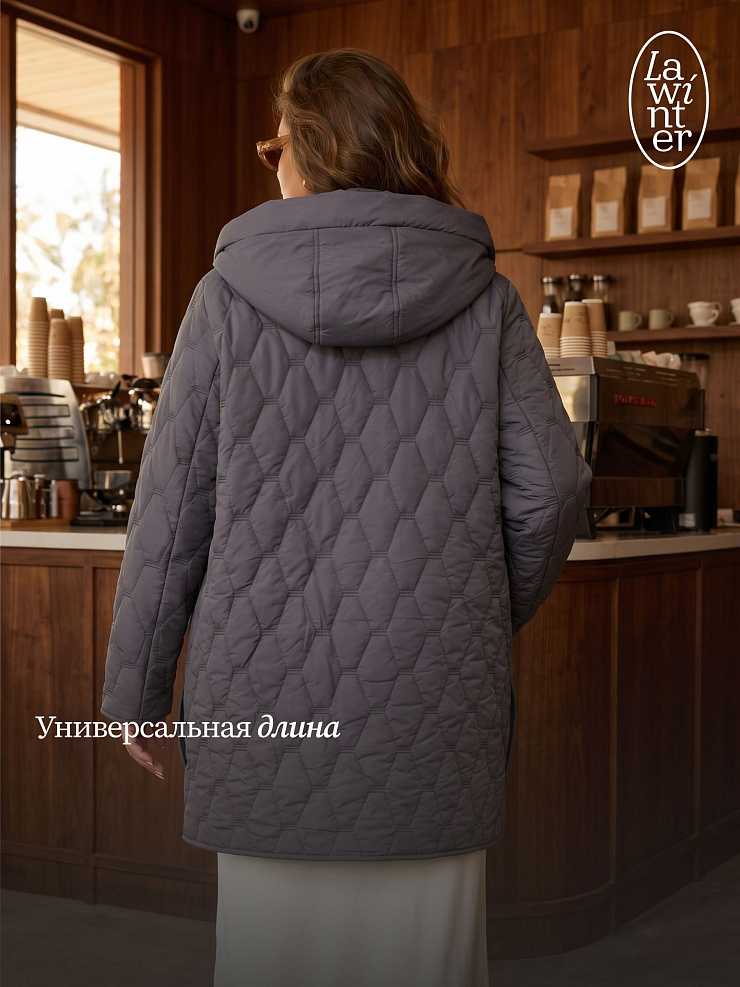 Куртка женская демисезонная LAWINTER, графит, модель 86246