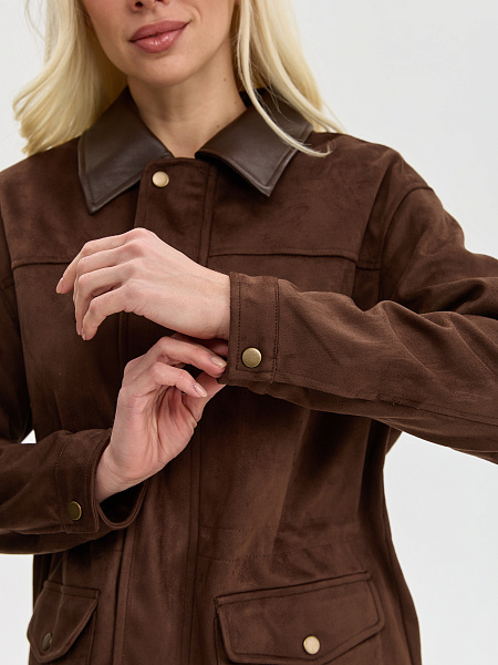 Куртка LAWINTER  модель 25587, цвет Темно-коричневый