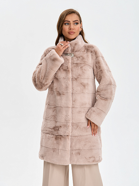 Шуба LAWINTER  модель 53961, цвет Пудра