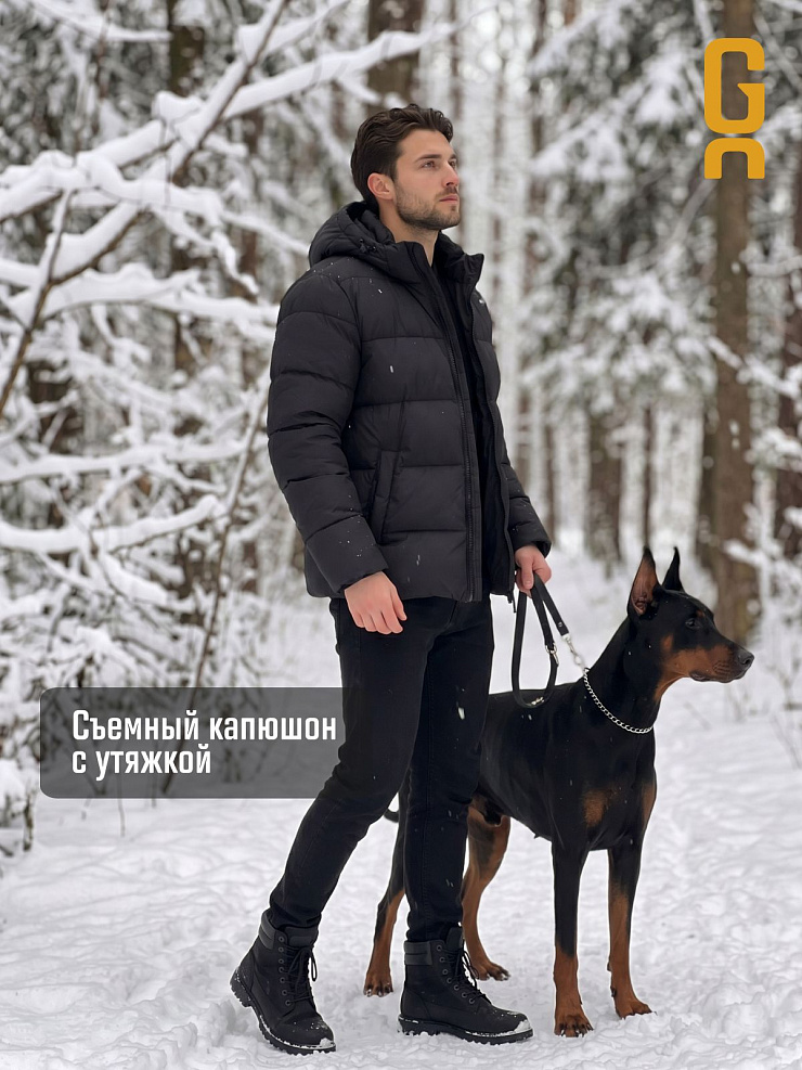 Куртка мужская зимняя GRIZMAN, черная, модель 75114