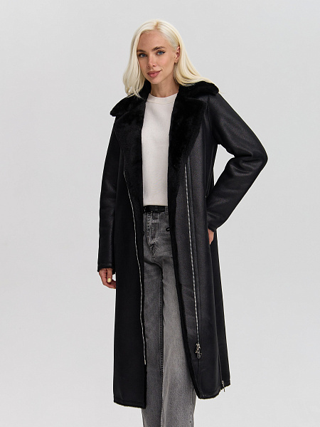 Дубленка LAWINTER  модель 34499, цвет Черный