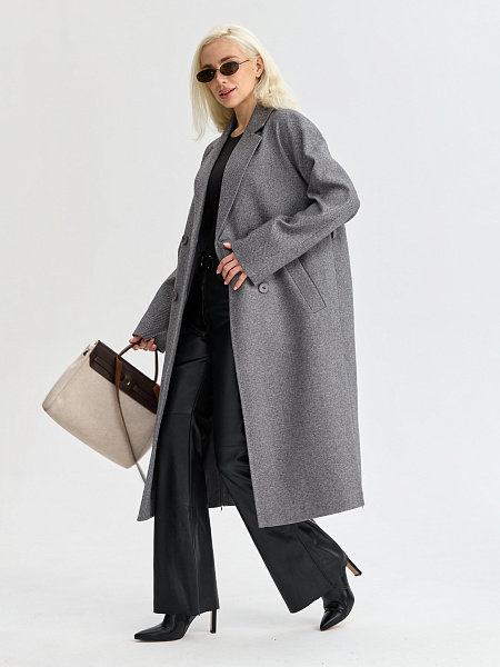 Пальто LAWINTER  модель 83891, цвет Темно-серый