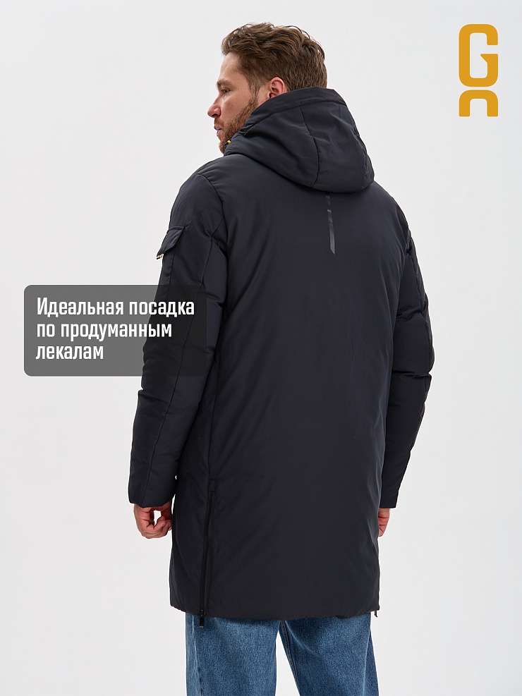 Пуховик мужской зимний GRIZMAN, темно-синий, модель 70311