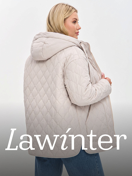 Куртка женская демисезонная LAWINTER, бежевая, модель 83594