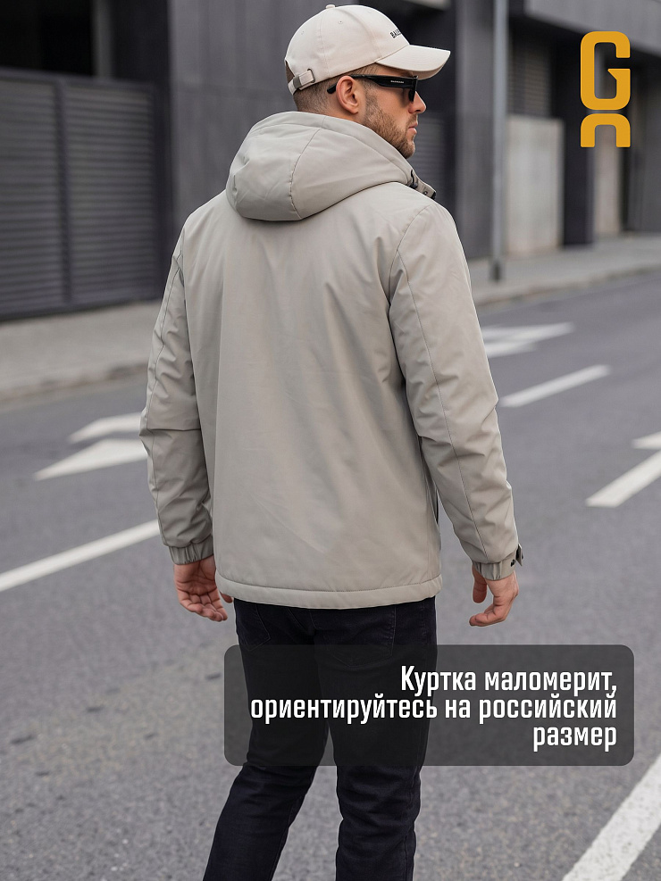 Куртка мужская демисезонная GRIZMAN, серо-зеленая, модель 73529