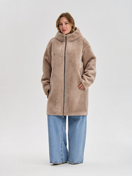 Дубленка LAWINTER  модель 35475, цвет Серый