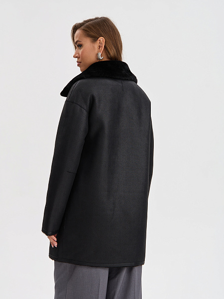 Дубленка LAWINTER  модель 35796, цвет Черный