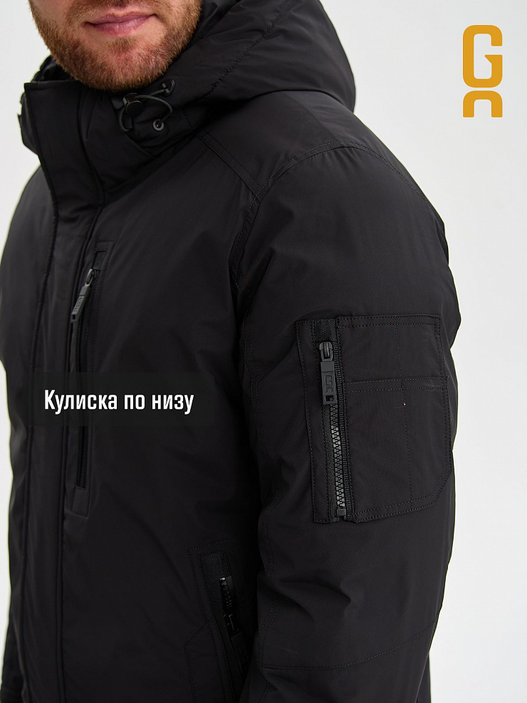 Куртка мужская зимняя GRIZMAN, черная, модель 75423