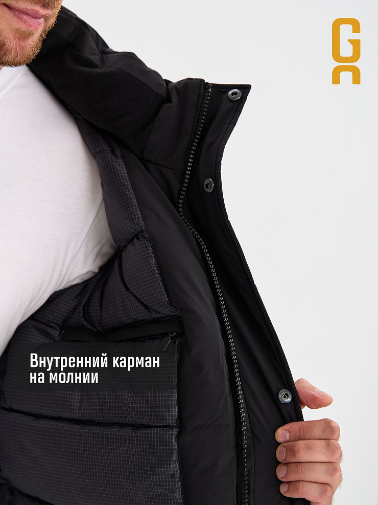 Куртка мужская зимняя GRIZMAN, черная, модель 75423