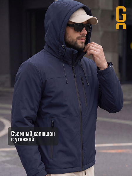 Куртка мужская демисезонная GRIZMAN, темно-синяя, модель 73802
