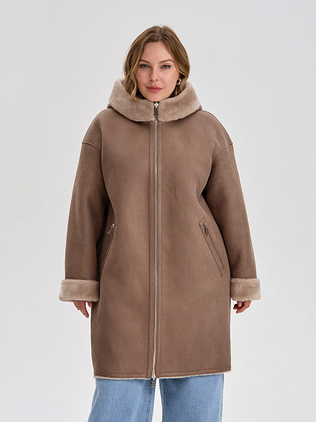 Дубленка LAWINTER  модель 35475, цвет Мокко
