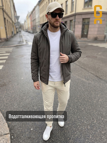 Куртка мужская демисезонная GRIZMAN, темно-серая, модель 74966