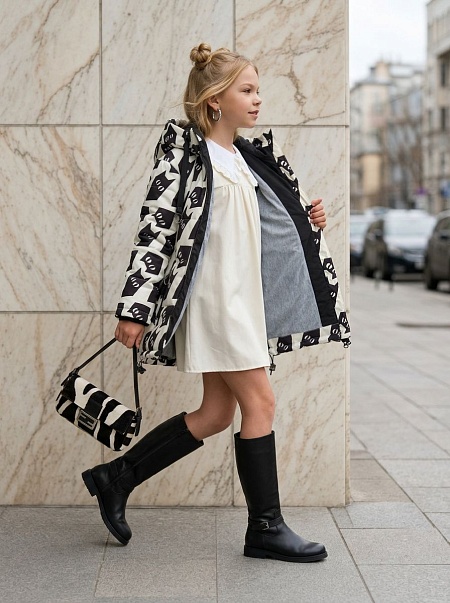 Куртка для девочки демисезонная BRITT, молочная, модель 63751