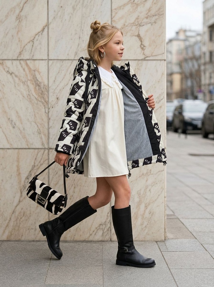 Куртка для девочки демисезонная BRITT, молочная, модель 63751