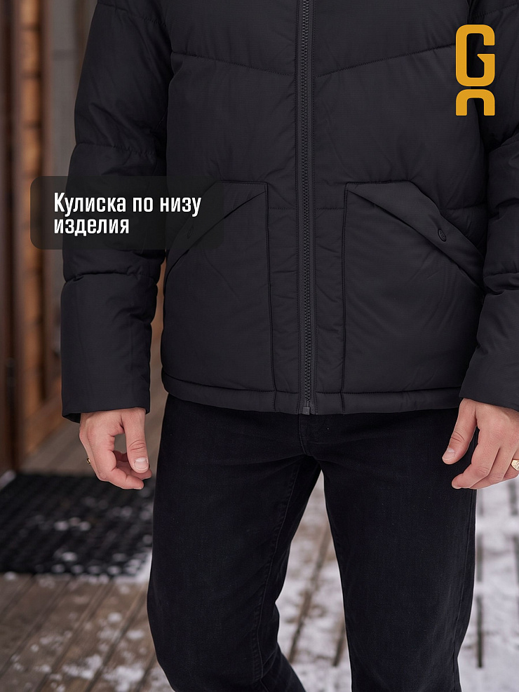 Куртка мужская зимняя GRIZMAN, черная, модель 76293