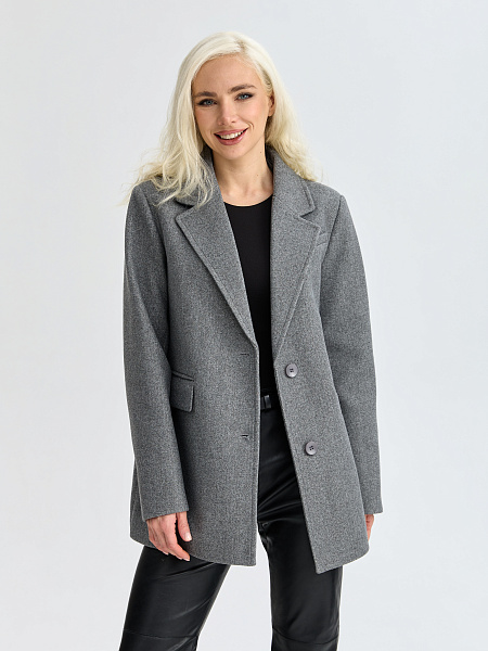 Пальто LAWINTER  модель 84822, цвет Светло-серый