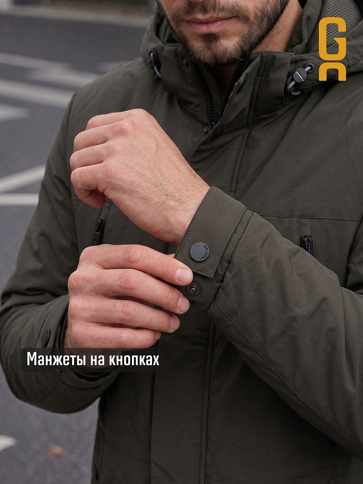 Куртка мужская демисезонная GRIZMAN, хаки, модель 74786