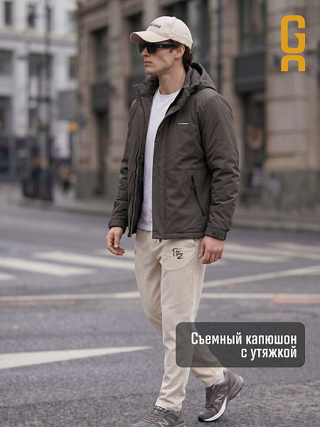 Куртка мужская демисезонная GRIZMAN, темно-серая, модель 73529