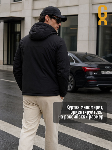 Куртка мужская демисезонная GRIZMAN, черная, модель 70479