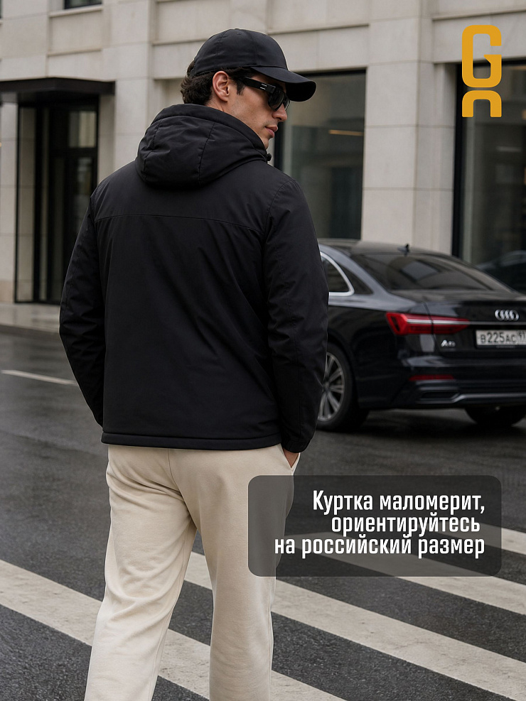Куртка мужская демисезонная GRIZMAN, черная, модель 70479