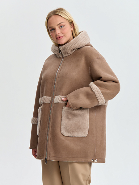 Дубленка LAWINTER  модель 35931, цвет Мокко