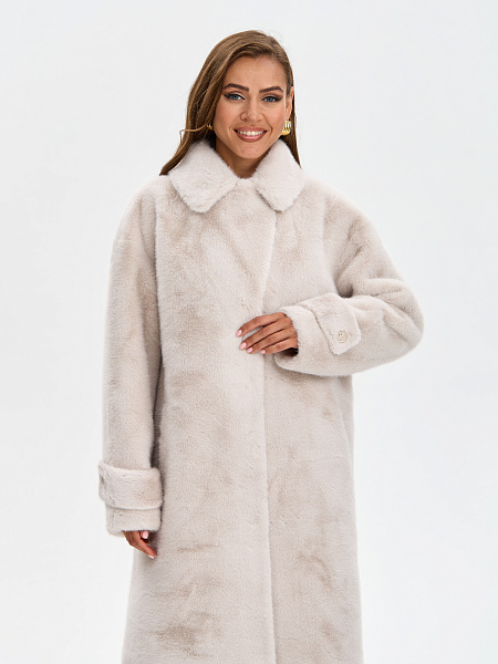 Шуба LAWINTER  модель 53576, цвет Молочный