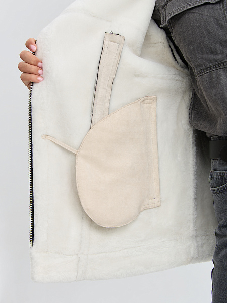 Дубленка LAWINTER  модель 35204, цвет Черный