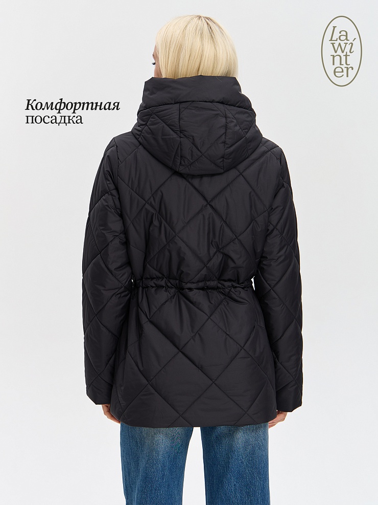 Куртка женская демисезонная LAWINTER, черная, модель 84619