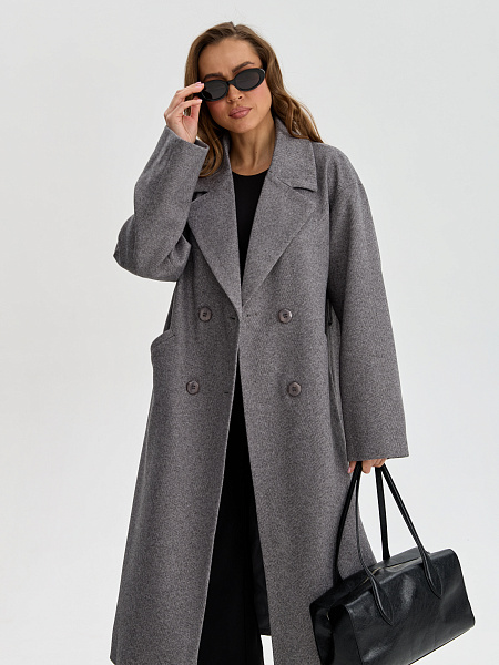 Пальто LAWINTER  модель 84423, цвет Темно-серый