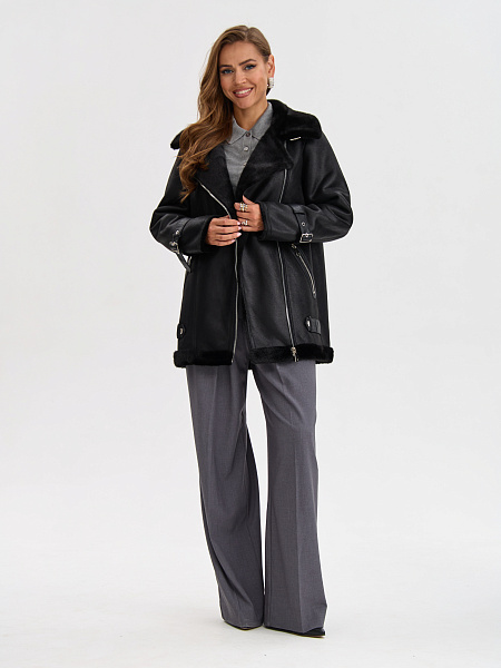 Дубленка LAWINTER  модель 35667, цвет Черный