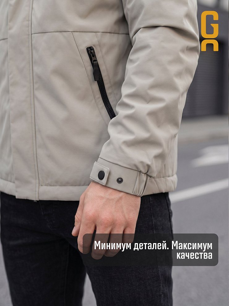 Куртка мужская демисезонная GRIZMAN, серо-зеленая, модель 73529