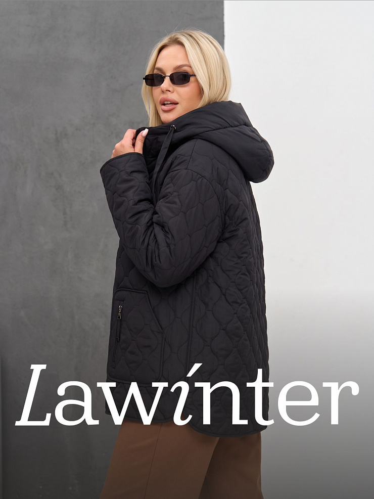 Куртка женская демисезонная LAWINTER, черная, модель 83594