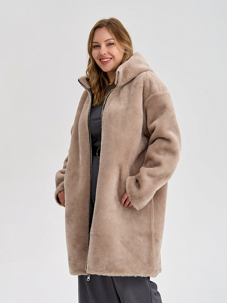 Дубленка LAWINTER  модель 35475, цвет Черный