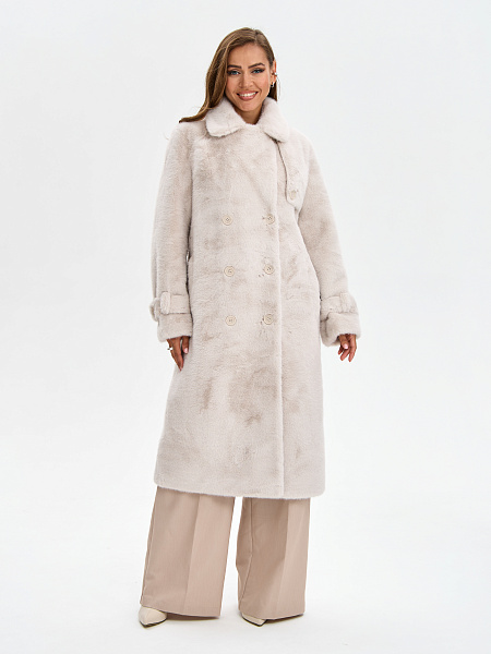 Шуба LAWINTER  модель 54478, цвет Молочный