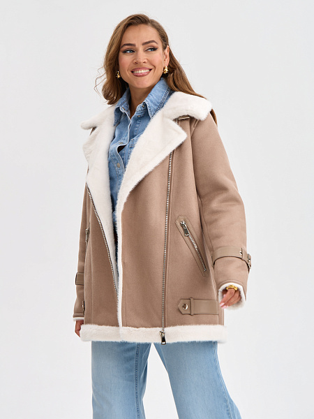 Дубленка LAWINTER  модель 35667, цвет Мокко