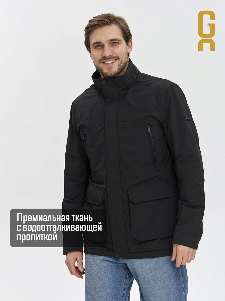 Куртка мужская демисезонная GRIZMAN, черная, модель 74744