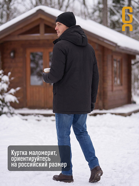 Парка мужская зимняя GRIZMAN, черная, модель 75880