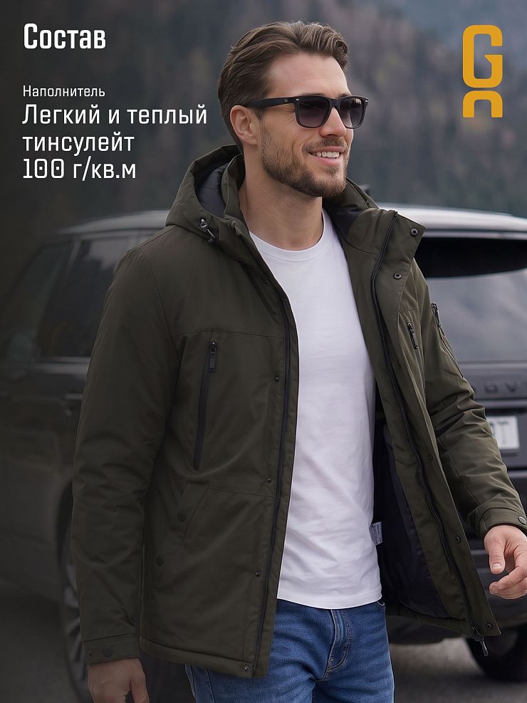 Куртка мужская демисезонная GRIZMAN, хаки, модель 74786