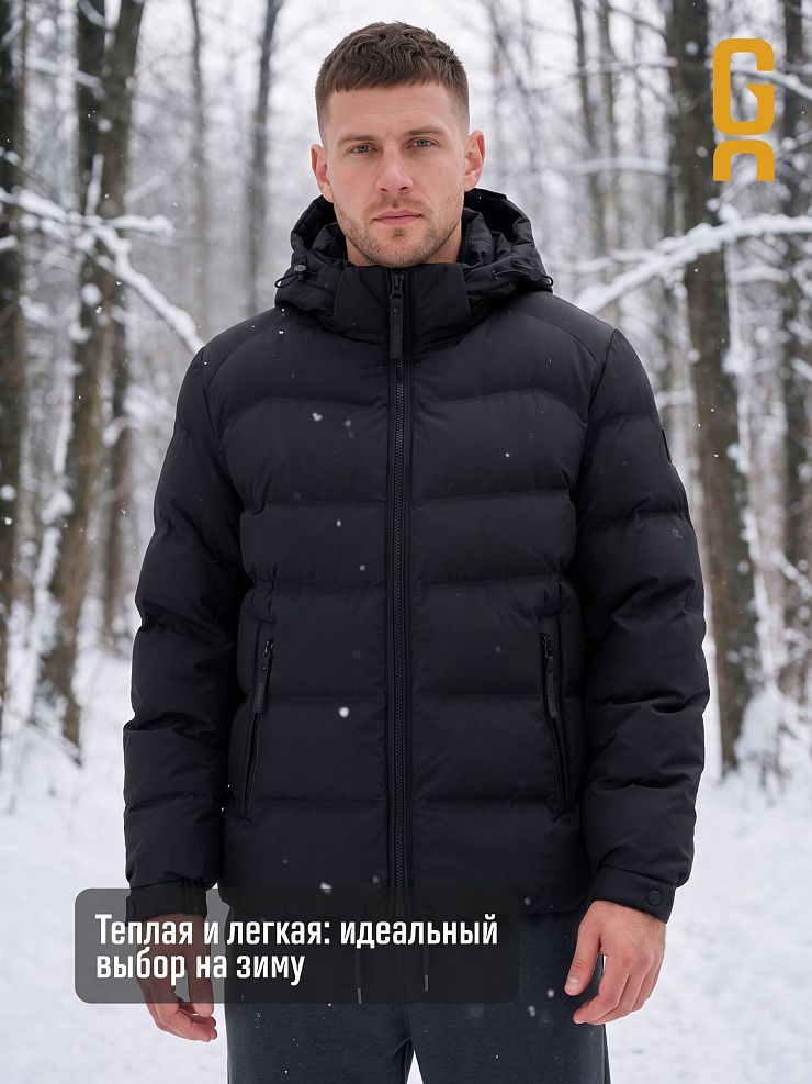 Куртка мужская зимняя GRIZMAN, черная, модель 76411