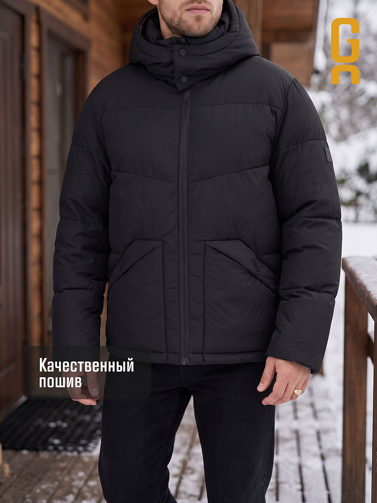 Куртка мужская зимняя GRIZMAN, черная, модель 76293